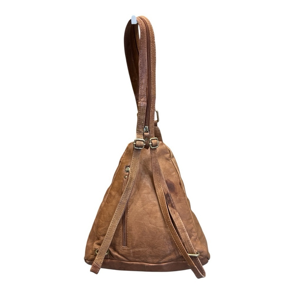Great American Leatherworks Messenger Bag Shoulder Bag Handmade Leather Vintage - Picture 2 of 7